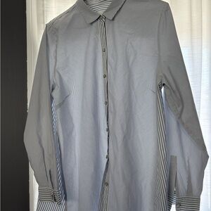 J.‎ Jill Blue Striped Button Down Shirt